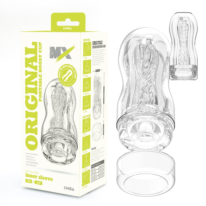 Chisa - Original Portable Boost Cup - Cup Masturbator - Transparant-Erotiekvoordeel.nl