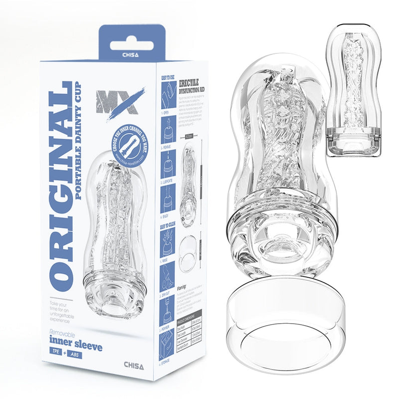 Chisa - Original Portable Dainty Cup - Cup Masturbator - Clear - Laced-up.nl