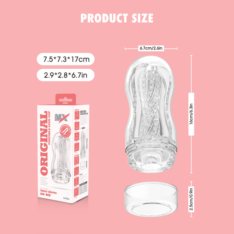 Chisa - Original Portable Lewd Cup - Cup Masturbator - Clear-Laced-up.nl