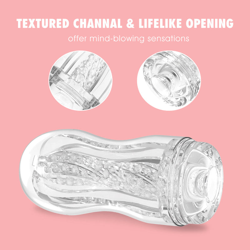 Chisa - Original Portable Lewd Cup - Cup Masturbator - Clear -Laced-up.nl