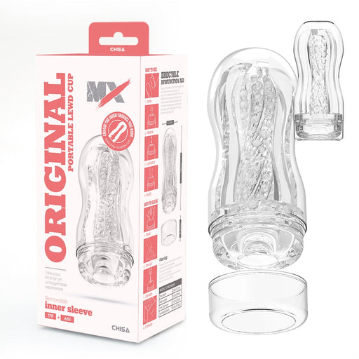 Chisa - Original Portable Lewd Cup - Masturbateur en forme de coupe - Transparent - Laced-up.nl