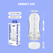 Chisa - Quickshot Portable Cup - Flykiss - Cup Masturbator - Transparant-Erotiekvoordeel.nl