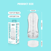 Chisa - Quickshot Portable Cup - Onwings - Cup Masturbator - Transparant-Erotiekvoordeel.nl