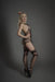 Cindylove - Chicken Wire Mesh Body met Jarretelkousen - One size - Zwart-Laced-up.nl