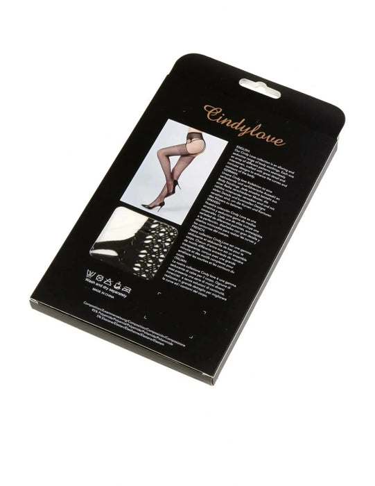 Cindylove - Jarretelkousen - No. 40106 - One Size - Zwart-Laced-up.nl