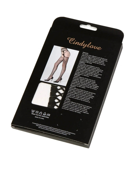 Cindylove - Jarretelkousen - No. 40128 - One Size - Zwart-Laced-up.nl