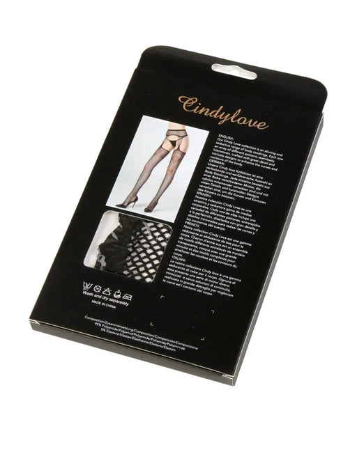 Cindylove - Jarretelkousen - No. 40138 - One Size - Zwart-Laced-up.nl