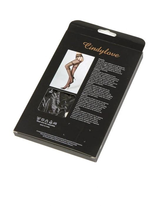 Cindylove - Jarretelkousen - No. 45107 - One Size - Zwart-Laced-up.nl