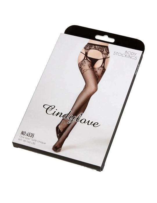 Cindylove - Jarretelkousen - No. 45350 - One Size - Zwart-Laced-up.nl