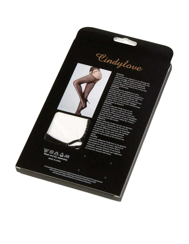 Cindylove - Jarretelkousen - No. 48450 - One Size - Zwart-Laced-up.nl