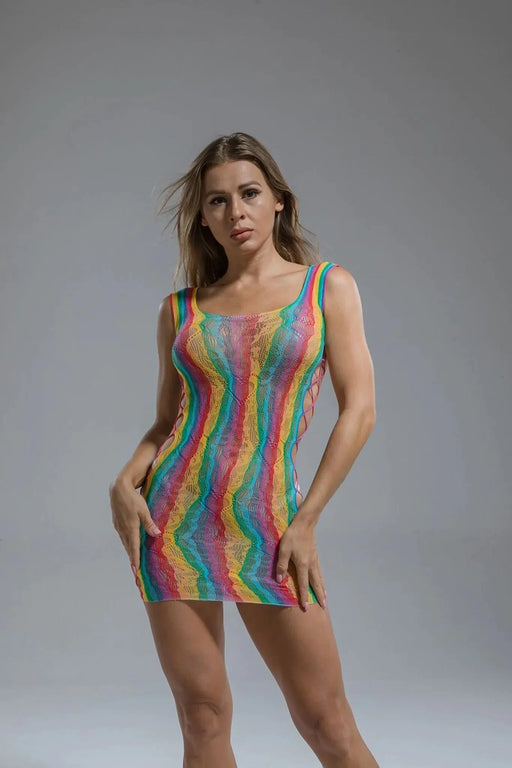 Cindylove - Kanten Jurkje met Ronde Hals - One size - Rainbow-Laced-up.nl