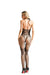 Cindylove - Luxe Kant Bodystocking met Diepe V-hals - Catsuit - One Size - Zwart-Laced-up.nl