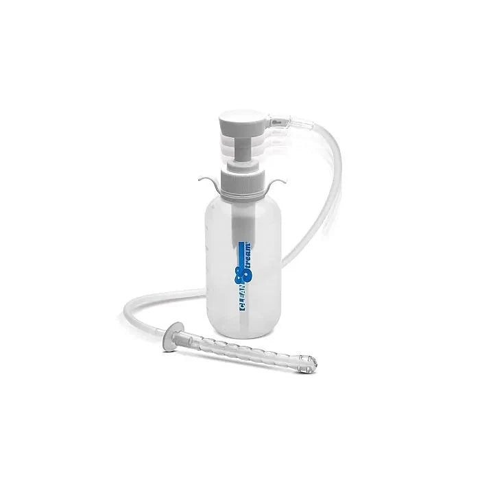 CleanStream - Klysmafles met spuitstuk en handpompje-Laced-up.nl