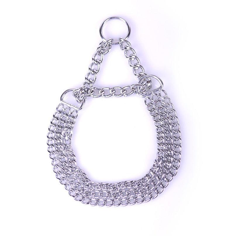 Kiotos - Collar Met Drie Rijen Ketting - Zilver-Laced-up.nl