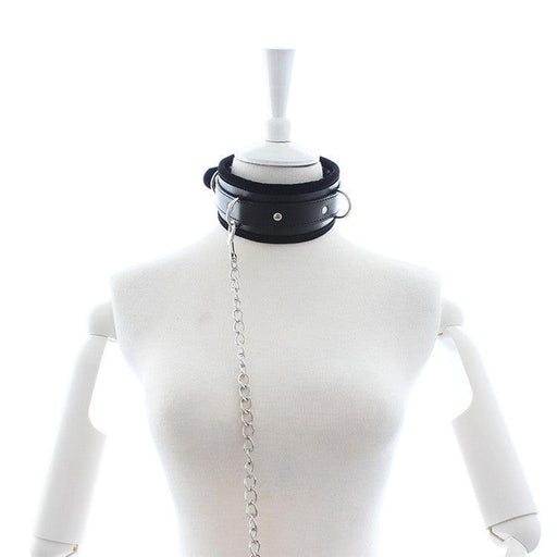 Kiotos - Brede Collar Met Leash-Erotiekvoordeel.nl