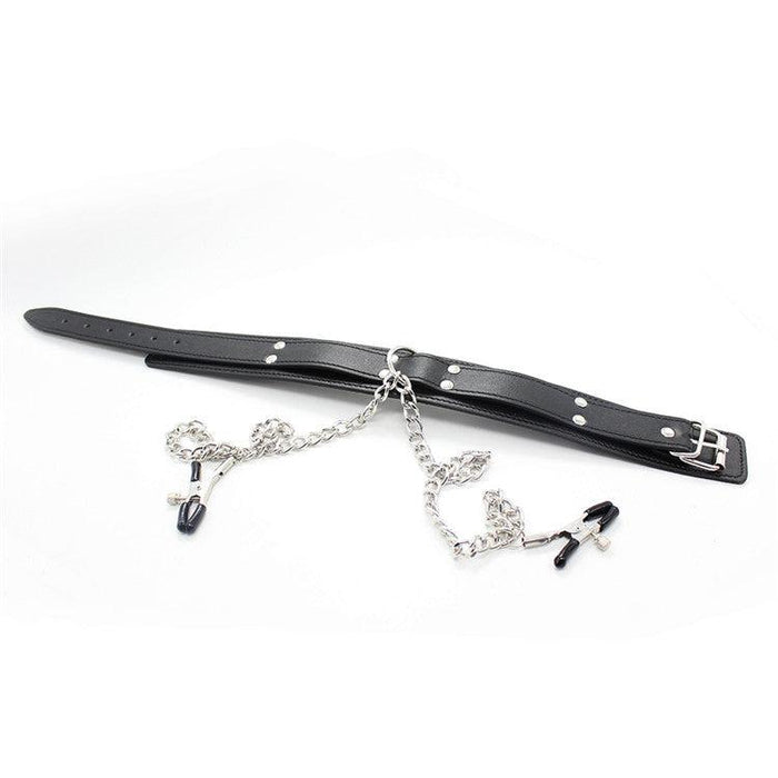 Collar Met Tepelklemmen eraan vast-Laced-up.nl