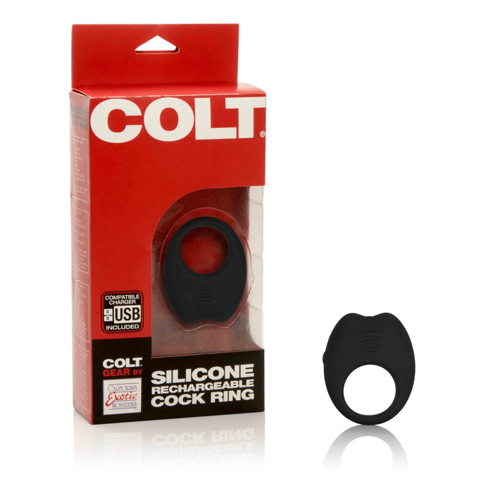 Colt - Oplaadbare Cockring - Zwart - Inner Diameter 3.25 cm - Siliconen-Laced-up.nl
