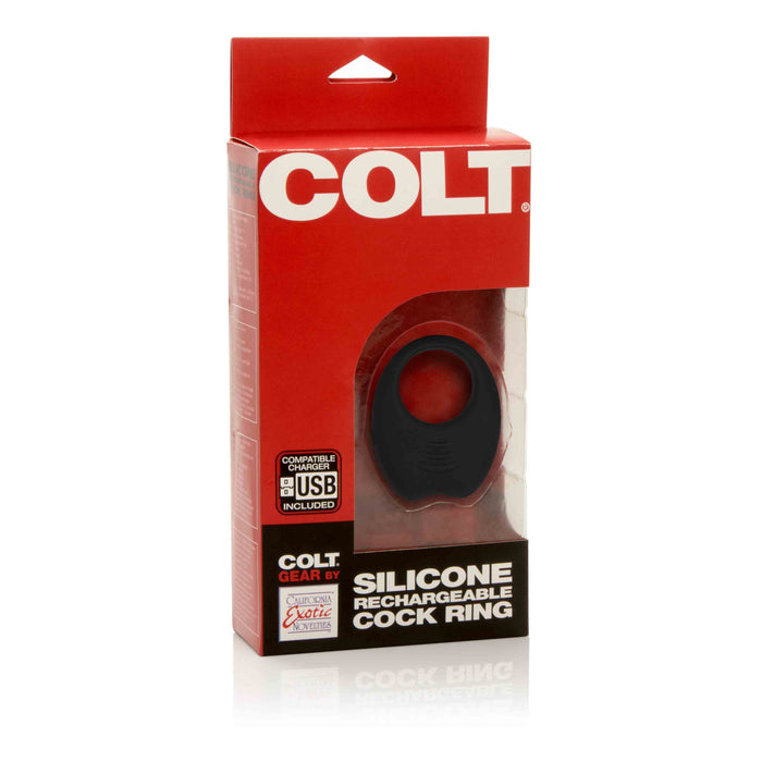 Colt - Oplaadbare Cockring - Zwart - Inner Diameter 3.25 cm - Siliconen-Laced-up.nl