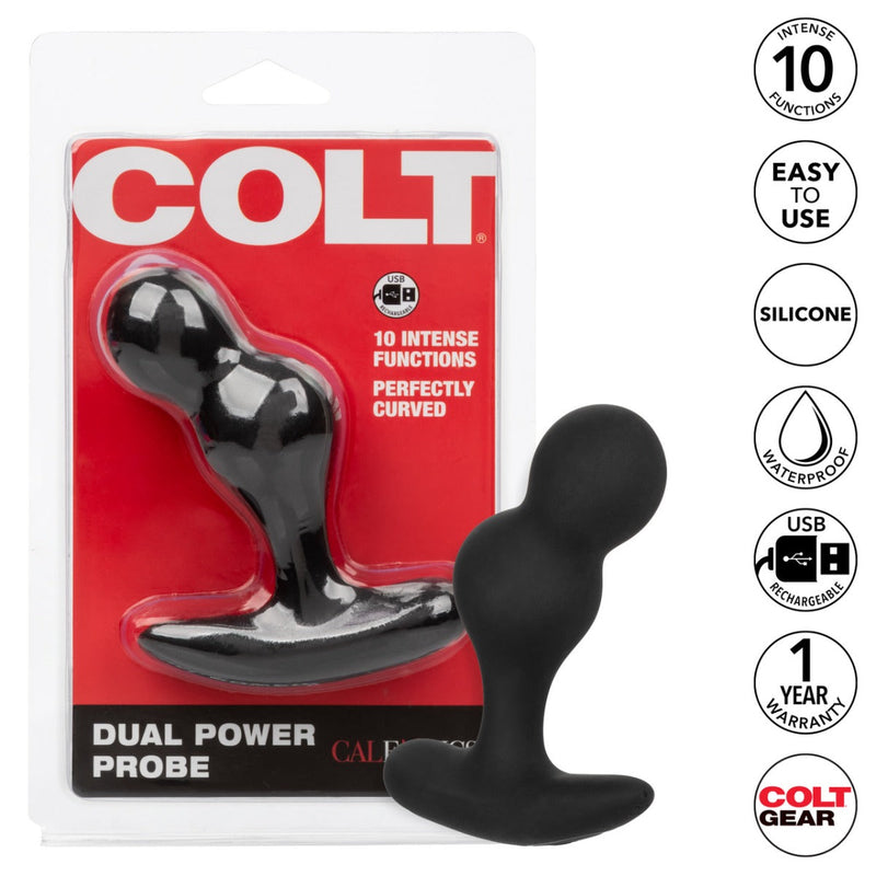 Colt - Oplaadbare Dual Power Probe - Prostaat Plug - Zwart-laced-up.nl