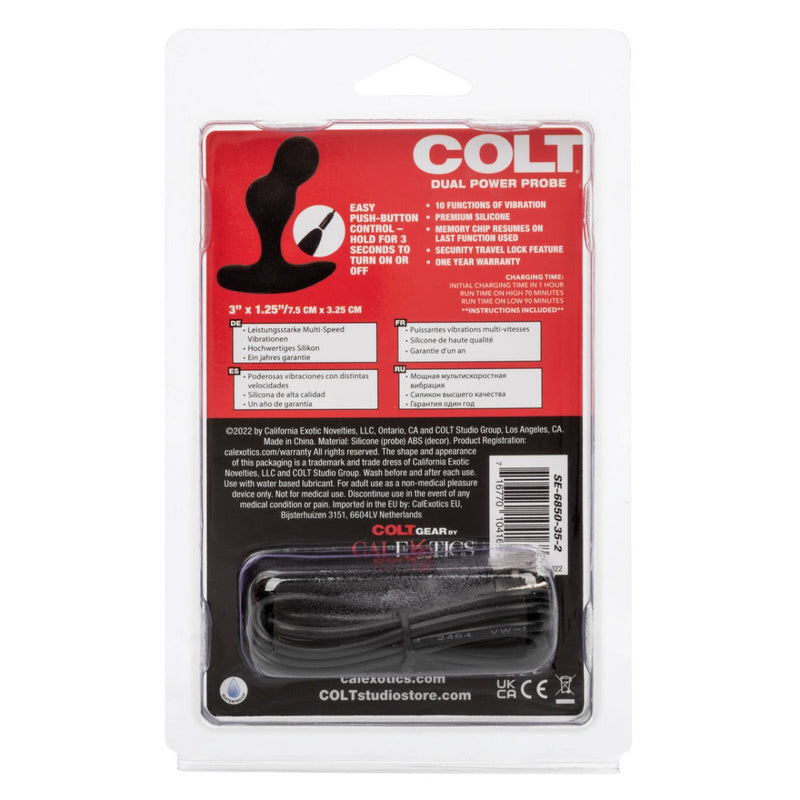 Colt - Oplaadbare Dual Power Probe - Prostaat Plug - Zwart-laced-up.nl