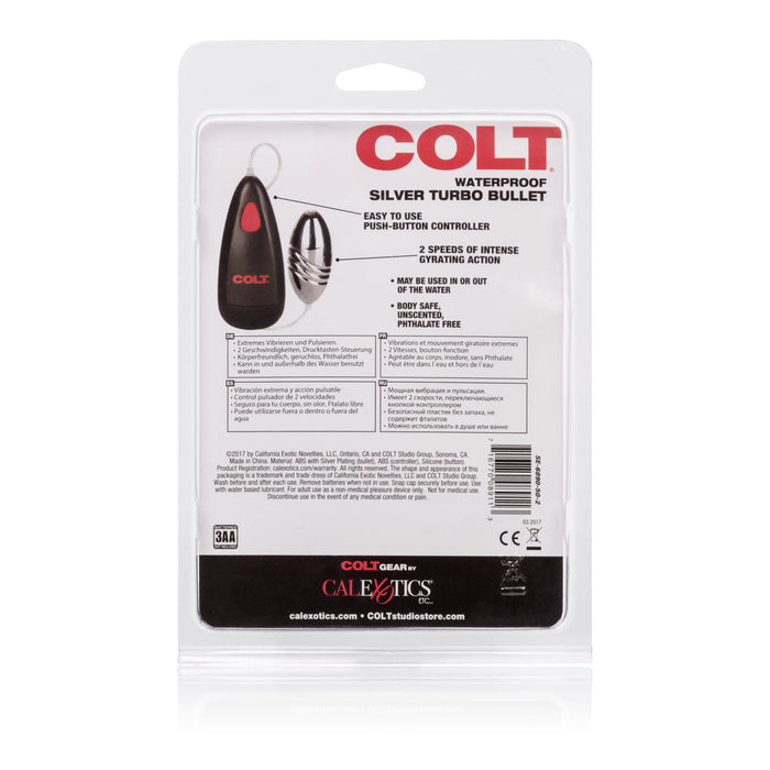 Colt - Waterproof Turbo Vibrerend Eitje - Zilver-Laced-up.nl