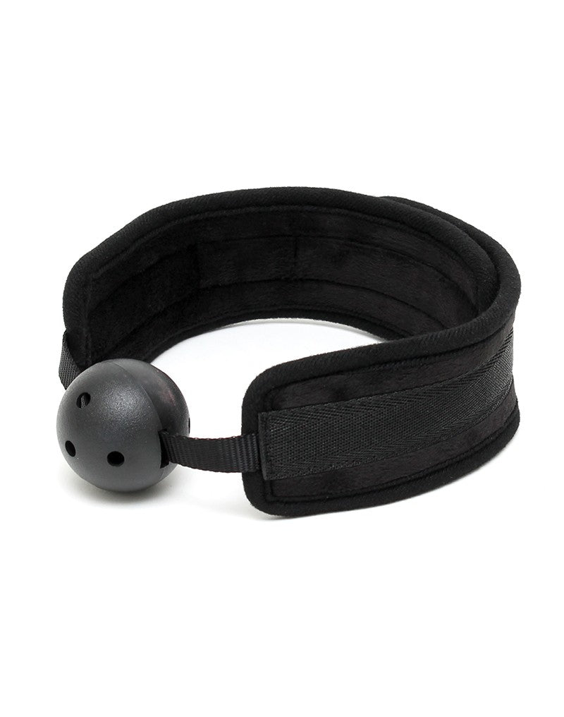 Rimba - Comfortabele ball gag - Zwart - Verstelbaar-Laced-up.nl