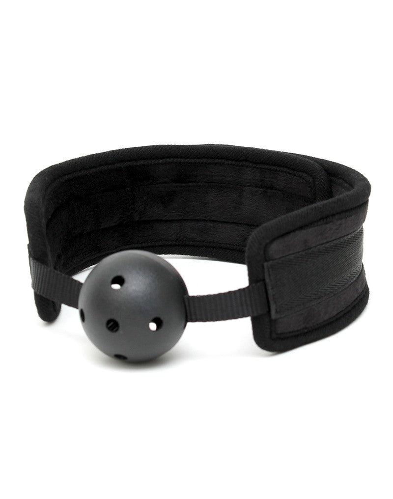 Rimba - Comfortabele ball gag - Zwart - Verstelbaar-Laced-up.nl