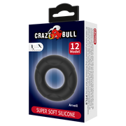 Crazy Bull - Arvell - Cockring - Model 12 - Zwart-Erotiekvoordeel.nl