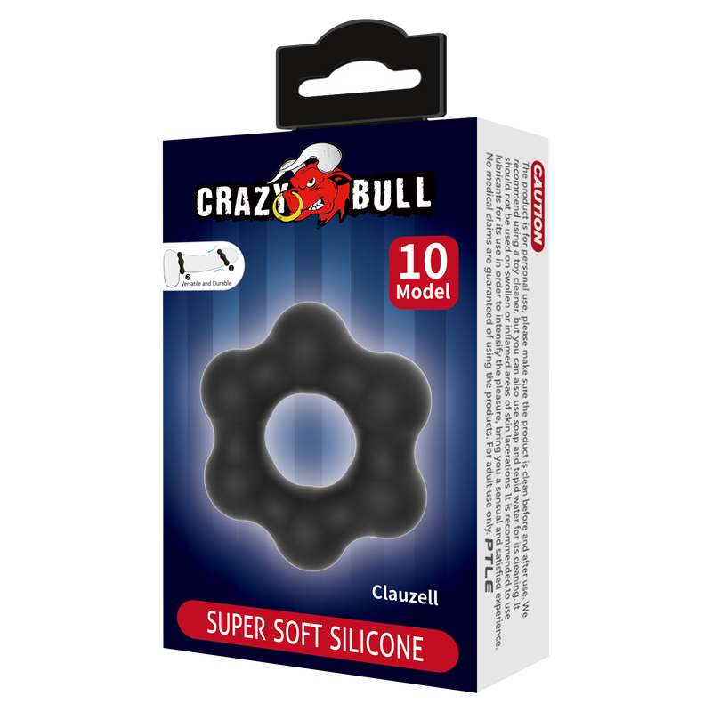 Crazy Bull - Clauzell - Cockring - Model 10 - Zwart-Erotiekvoordeel.nl