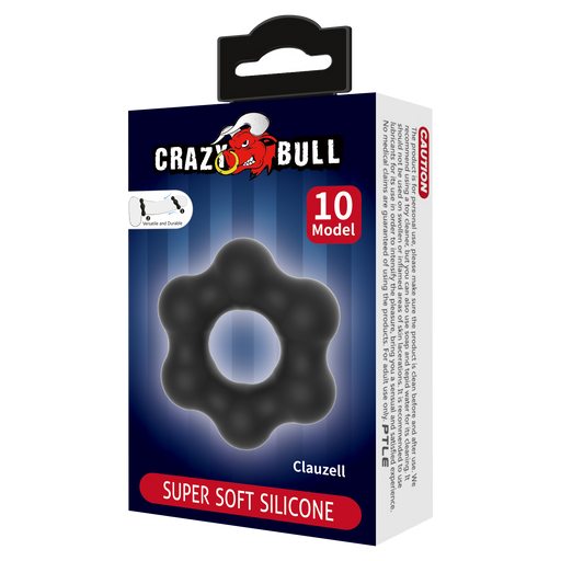 Crazy Bull - Clauzell - Cockring - Model 10 - Zwart-Erotiekvoordeel.nl