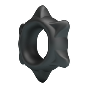 Crazy Bull - Ethaniel - Super Soft Siliconen Cockring - Model 11 - Zwart-Erotiekvoordeel.nl