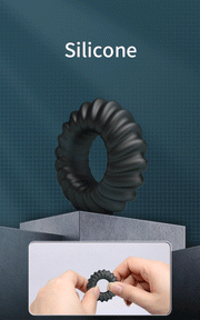 Crazy Bull - Fitz - Super Soft Siliconen Cockring - Model 8 - Zwart-Erotiekvoordeel.nl