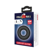 Crazy Bull - Super Soft Siliconen ring - Model 6 - Zwart-Erotiekvoordeel.nl