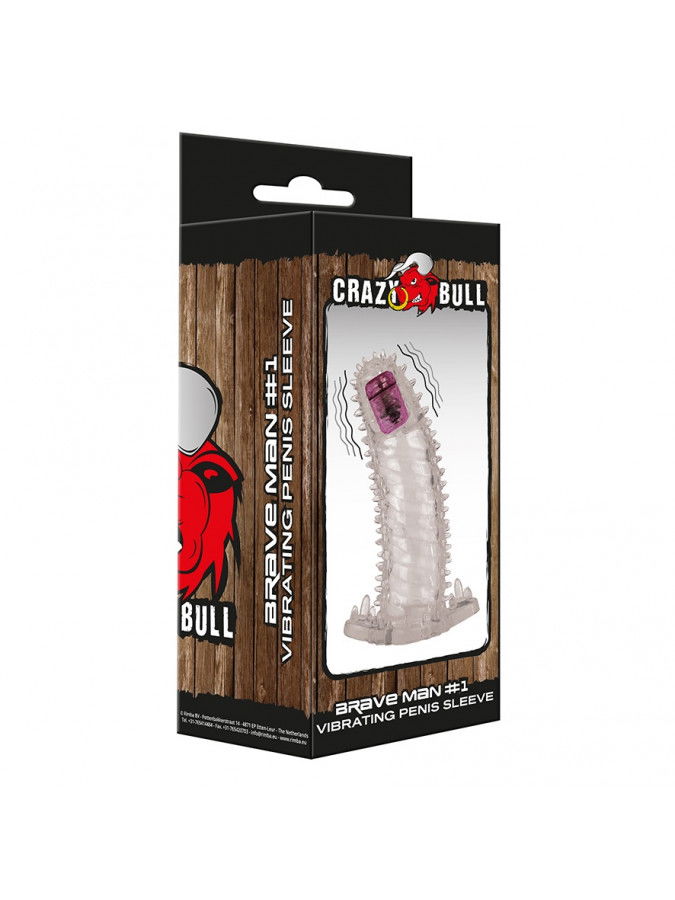 Crazy Bull - Vibrerende Penis Sleeve - Brave Man 1-Erotiekvoordeel.nl