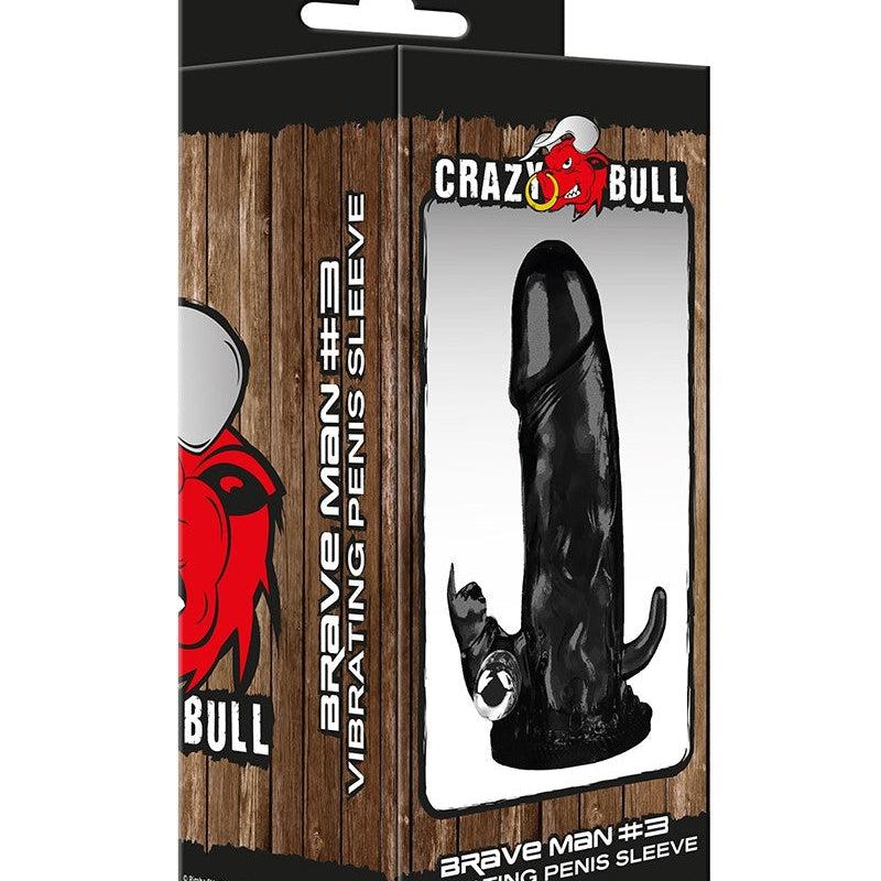 Crazy Bull - Vibrerende Penis Sleeve - Brave Man 3-Erotiekvoordeel.nl