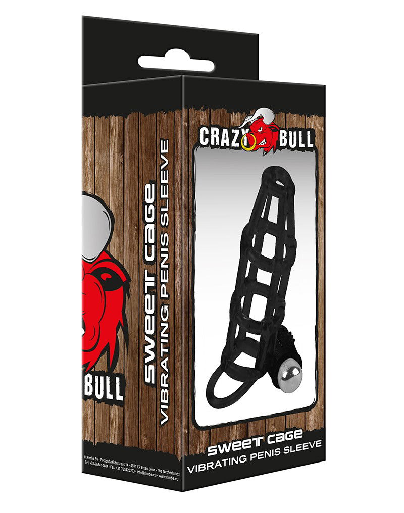 Crazy Bull - Vibrerende Penis Sleeve Sweet Cage-Erotiekvoordeel.nl