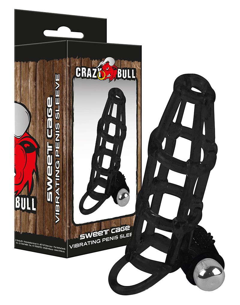 Crazy Bull - Vibrerende Penis Sleeve Sweet Cage-Erotiekvoordeel.nl