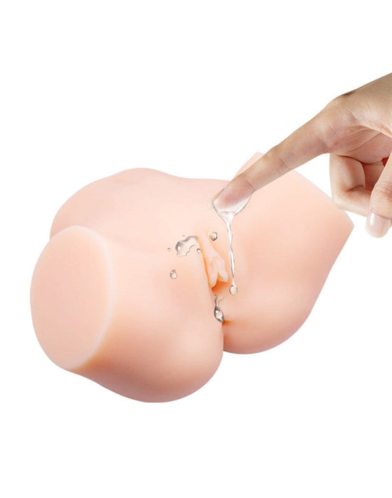 Crazy Bull - Vibrerende Vagina & Ass Masturbator SAMANTHA - Lichte Huidskleur-Laced-up.nl