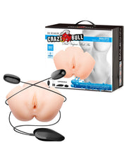 Crazy Bull - Vibrerende Vagina & Ass Masturbator VERONICA - Lichte Huidskleur-Laced-up.nl