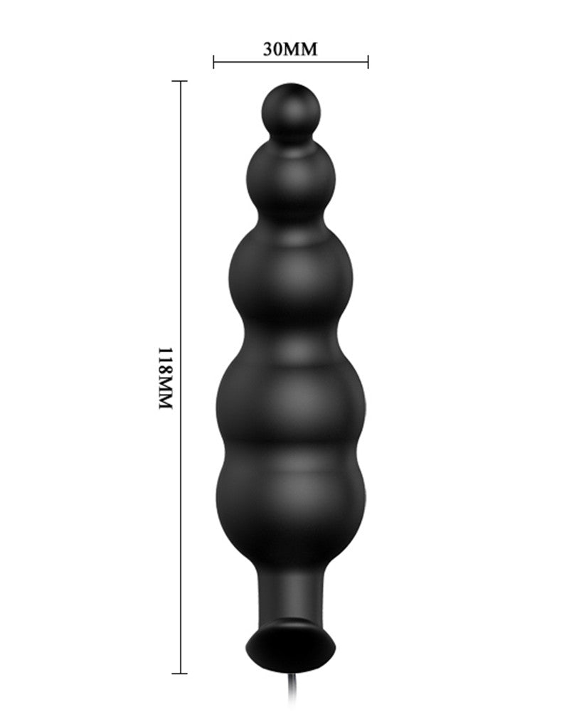 Crazy Bull - Vibrerende Bolletjes Buttplug Met Afstandsbediening-Laced-up.nl