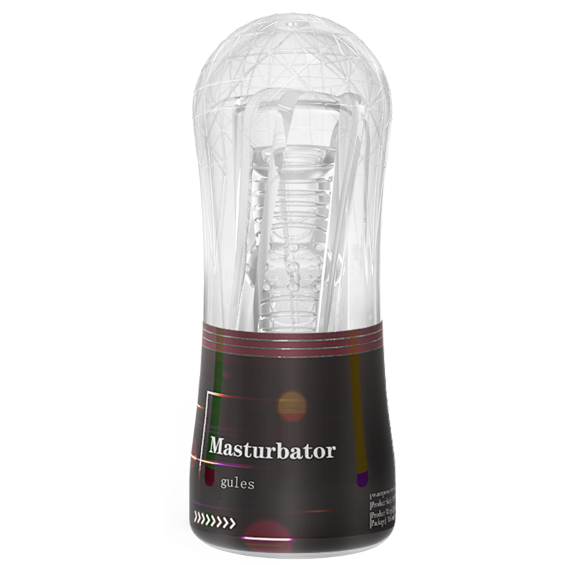 Cup Masturbator - Zwart/Transparant-Erotiekvoordeel.nl