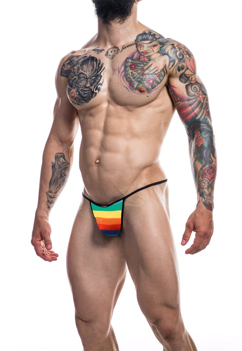 Cut4Men - Briefkini Herenstring - Rainbow-Laced-up.nl