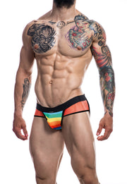Cut4Men - Jockstrap Herenslip - Rainbow-Laced-up.nl