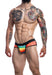 Cut4Men - Jockstrap Herenslip - Rainbow-Laced-up.nl
