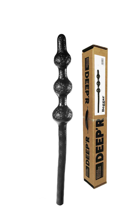 DEEP'R - Beggar - Dildo - Zwart - 70 cm - Ø 8.00 cm-Laced-up.nl