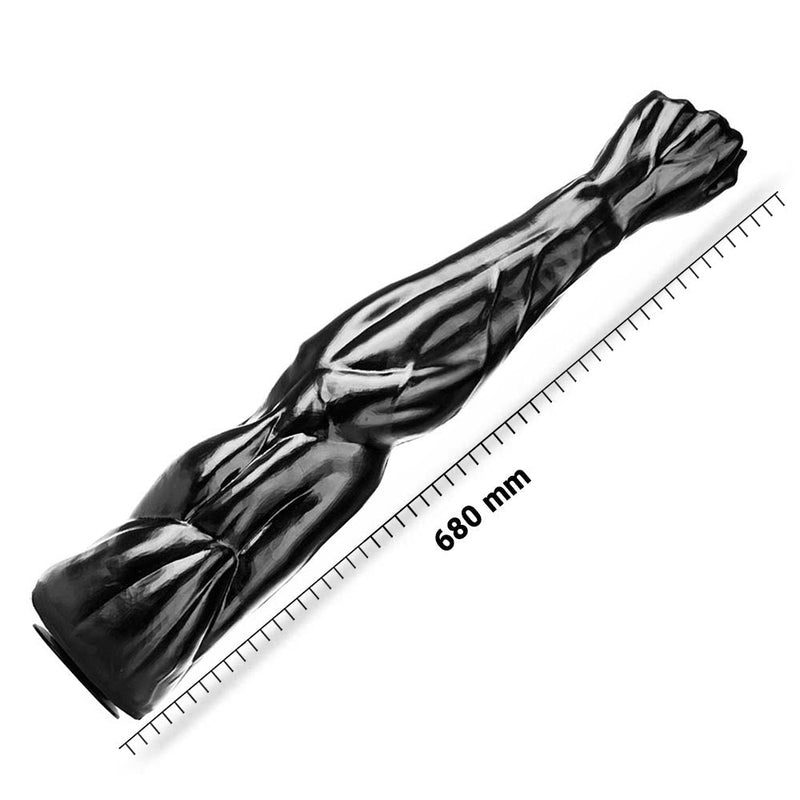 DEEP'R - Mega Power Fist - Zwart - 68.00 cm x Ø 6.50 cm-Erotiekvoordeel.nl