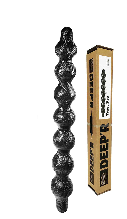 DEEP'R - Tract Pro - Anaal Dildo - Zwart - 70 cm - Ø 8.20 cm-Laced-up.nl