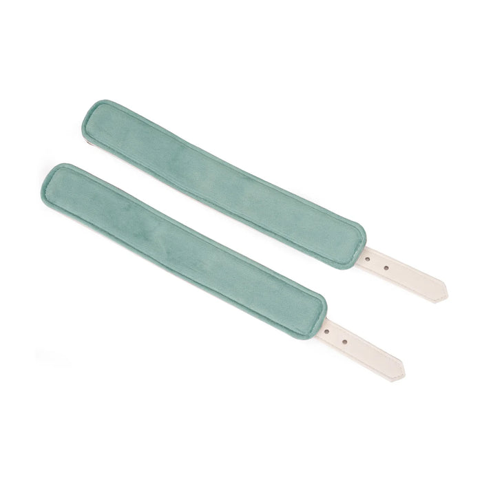 Liebe Seele - Boudoir Amor - Vegan Lederen handboeien - Wit met Gouden Hardware