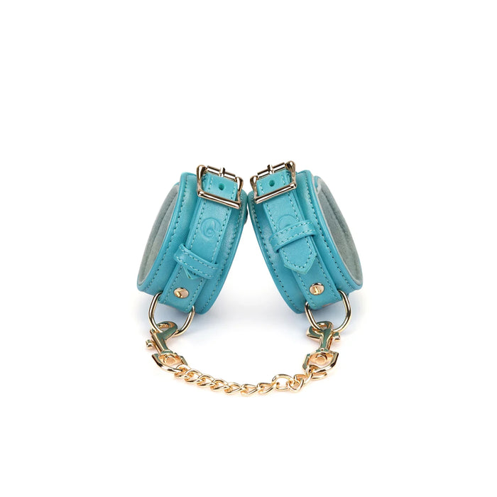 Liebe Seele - Siren's Cove Leren Polsboeien – Turquoise-Erotiekvoordeel.nl