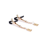 Liebe Seele - Luxe Tepelklemmen met Vierkante Hangers - Goud-laced-up.nl